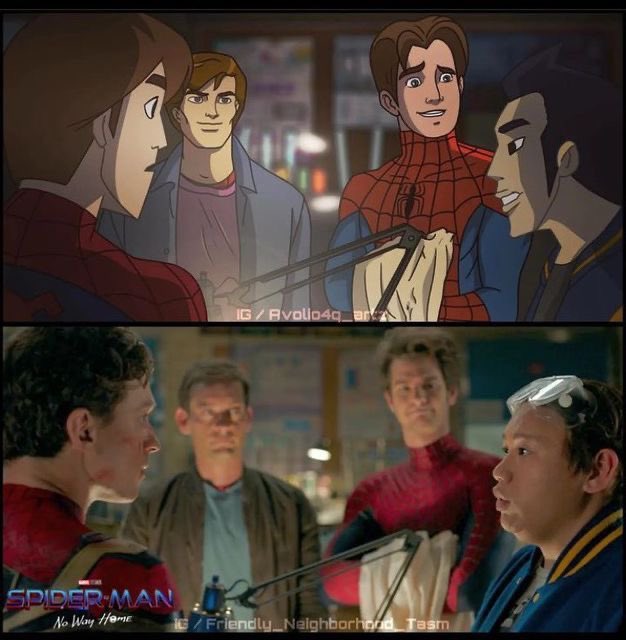 lynxchizzy's tweet photo. Spot the difference: Spider-Man edition. https://t.co/eE0RLLcFDU