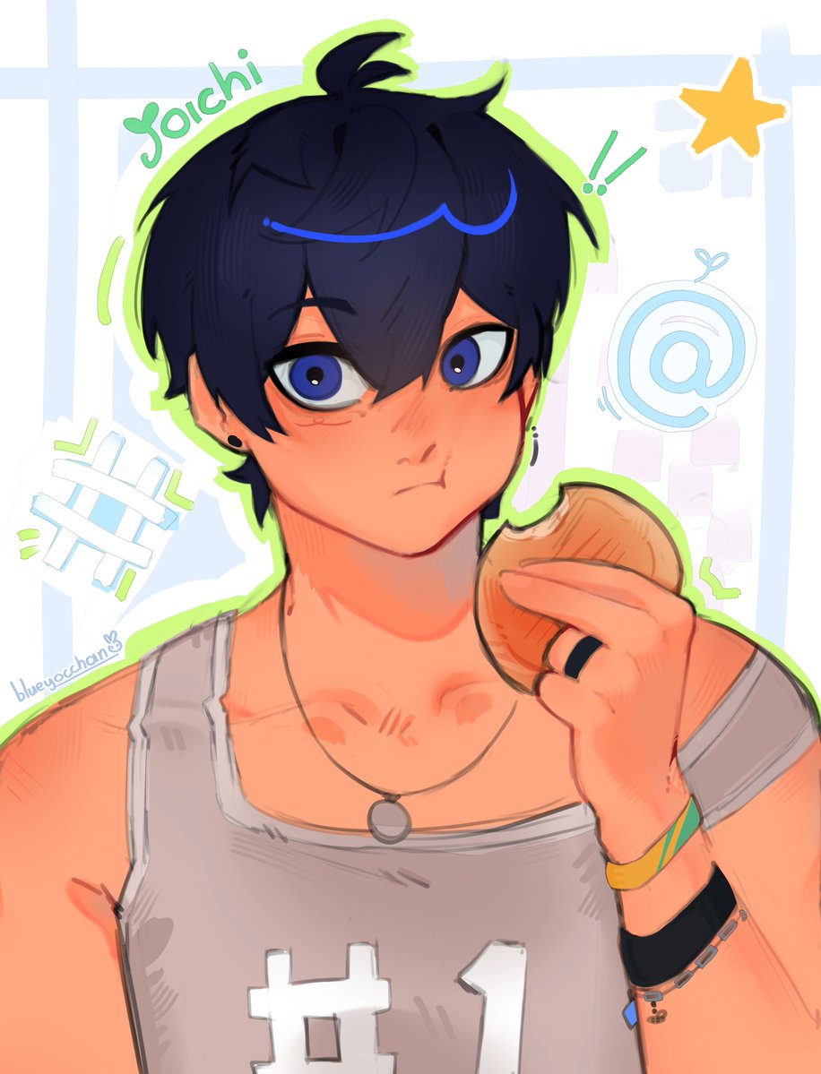 blueyocchan's tweet photo. eat. bread. 
#bluelock #isagiyoichi https://t.co/ryc8AmNePi