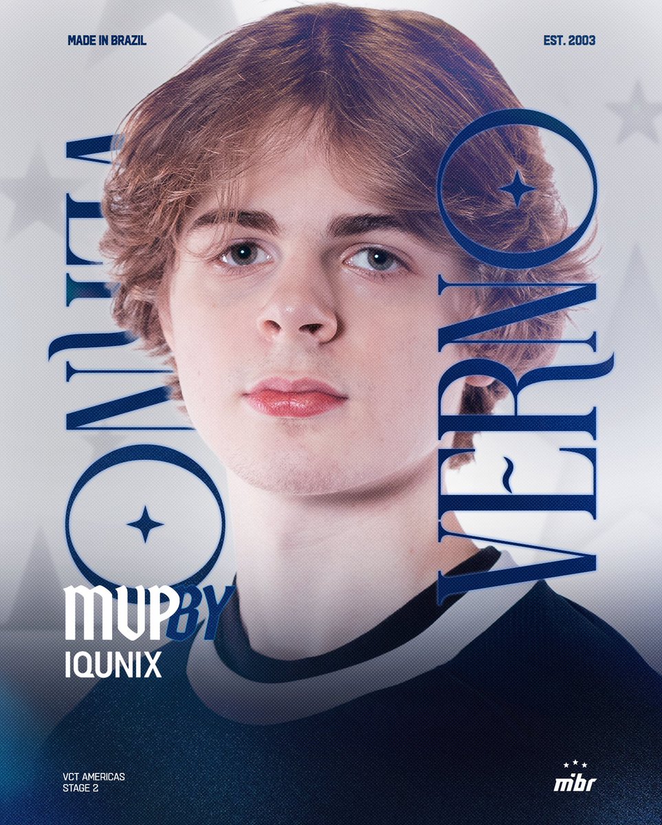 MIBR's tweet photo. ⭐ MVP by @iQunix 

🔹 Verno

#VCTAmericas https://t.co/EQzho5uXK1