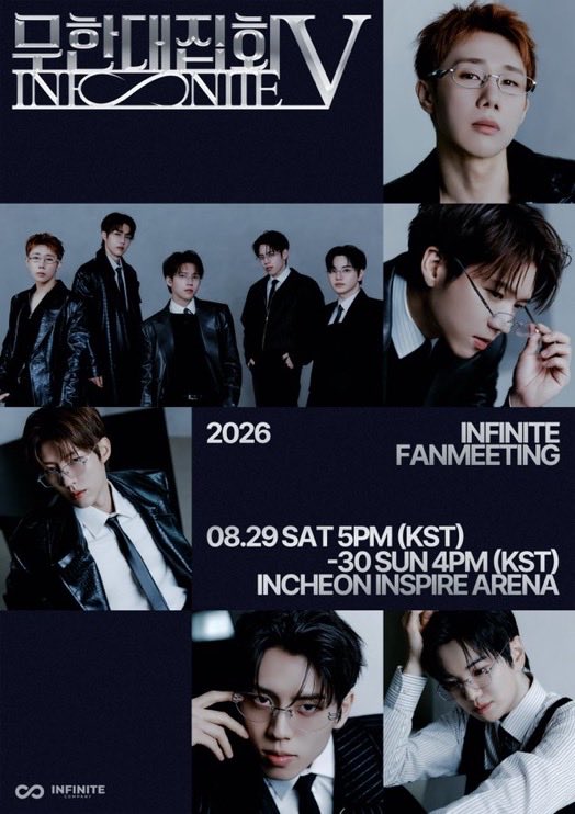ifntnews's tweet photo. [News] 260731
Group INFINITE proves their enduring star power with ticket sales. Group INFINITE has once again shown that its ticket-selling power hasn't diminished a bit, proving it still has what it takes. INFINITE is set to hold their fan meeting "INFINITE RALLY V" on 8/29 &amp; https://t.co/OzRq6tidhy