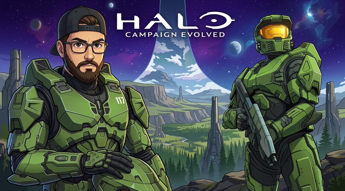 ProNader_'s tweet photo. 🔴LIVE NOW

Back on Alpha Halo for Part 2 of our Halo: Campaign Evolved playthrough! 🟢

Continuing the UE5 journey through the iconic campaign.💥

🟣https://t.co/yhiyNzGR7k
🟢https://t.co/kR1K9xS0ua 
🔴https://t.co/rj99ROSEBh

#HaloCampaignEvolved #Halo #MasterChief https://t.co/ZaGhs2lGOn