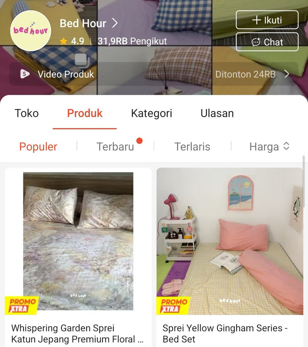 ssupsyaaa's tweet photo. finally nemu toko sprei yang punya motif no boring-boring club, beneran lucu dan aesthetic banget ! https://t.co/MWiC0mub1L