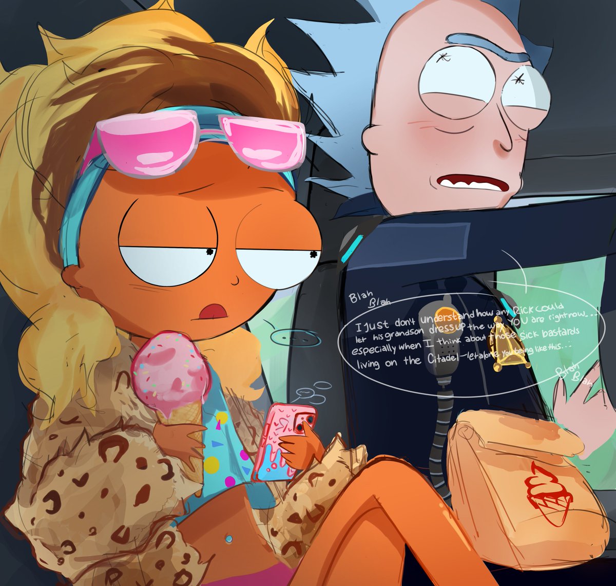 marlborokeepsme's tweet photo. Imagine how cute he has to be to get the passenger seat AND an ice cream #miamimorty https://t.co/Puv9vFZvdi