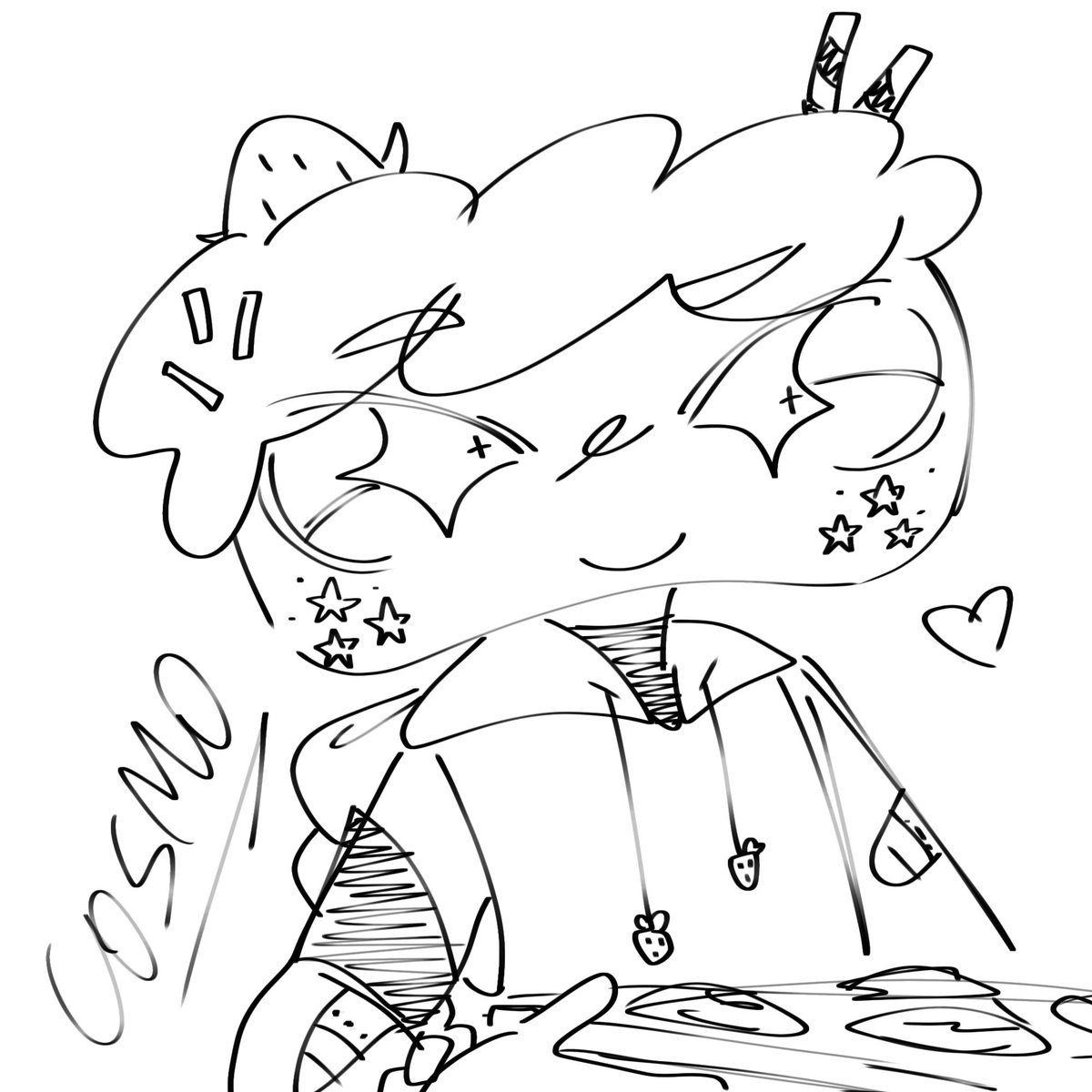 iizukuhw's tweet photo. When no tienes wifi pero no pasa nada pq así puedes dibujar un Cosmito chill de cojones (hice más dibujos pero Cosmo es el besto one) https://t.co/nuhCztVaUo