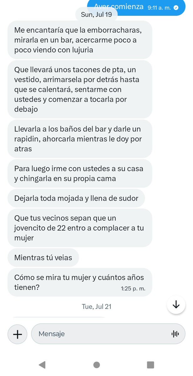 juaneb7s's tweet photo. Me encanta que me manden msj así 🥵🥵
#cuernudo #esposaputa https://t.co/YIq9zwpoPF