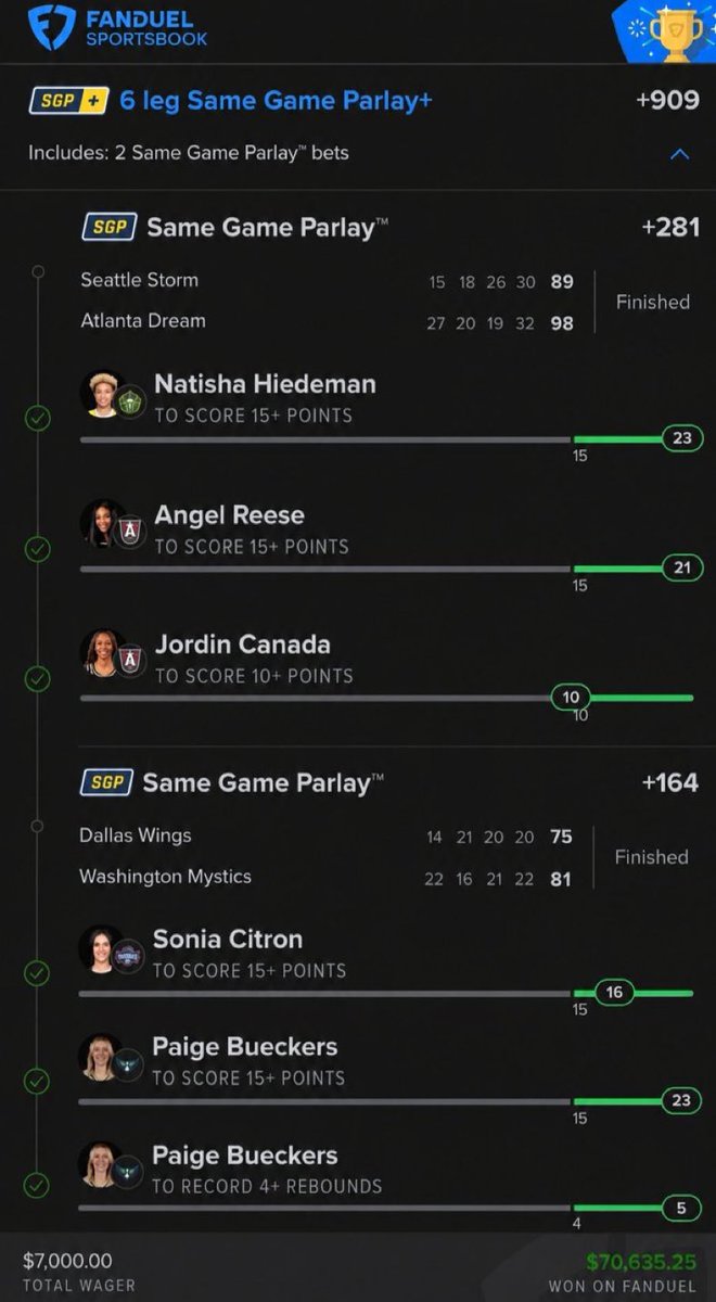 Hankfarme's tweet photo. Risked $7K. Cashed $70,635.25. 💸

DISCORD LINK 🔗 IN BIO IF YOU WANT ACCESS TO ALL MY BEST PLAYS !

#NBA 🏀 | #WNBA ⛹️‍♀️ | #CBB ⛹️ | #PrizePicks 🔐 | #PROPS 🎰 | #POTD 📋 | #Picks 🎰| #MLB ⚾ | #Gambling𝕏 | #NFL 🏈 | #Parlay https://t.co/PIL9QClw75
