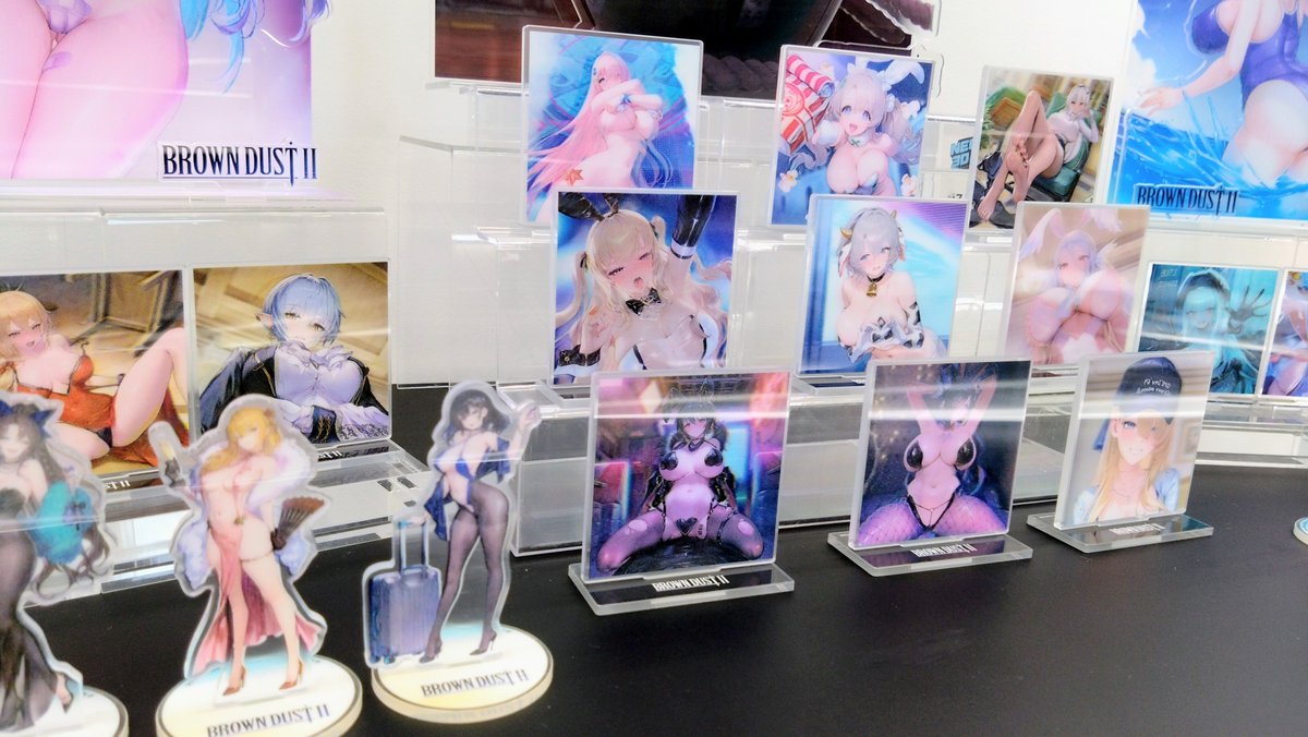 TokyoFigGallery's tweet photo. Y4K PRODUCTSさん《ブラウンダスト2 NEO 3Dくじ 第2弾》が発売決定！
東京フィギュアギャラリーではこちらのサンプルを展示中です！
今回もなにがあれしてもうほんとすんごいんですよ💕
是非店頭で実物のご体験をば！！

#ブ���ウンダスト2 https://t.co/g8yg4M39hz