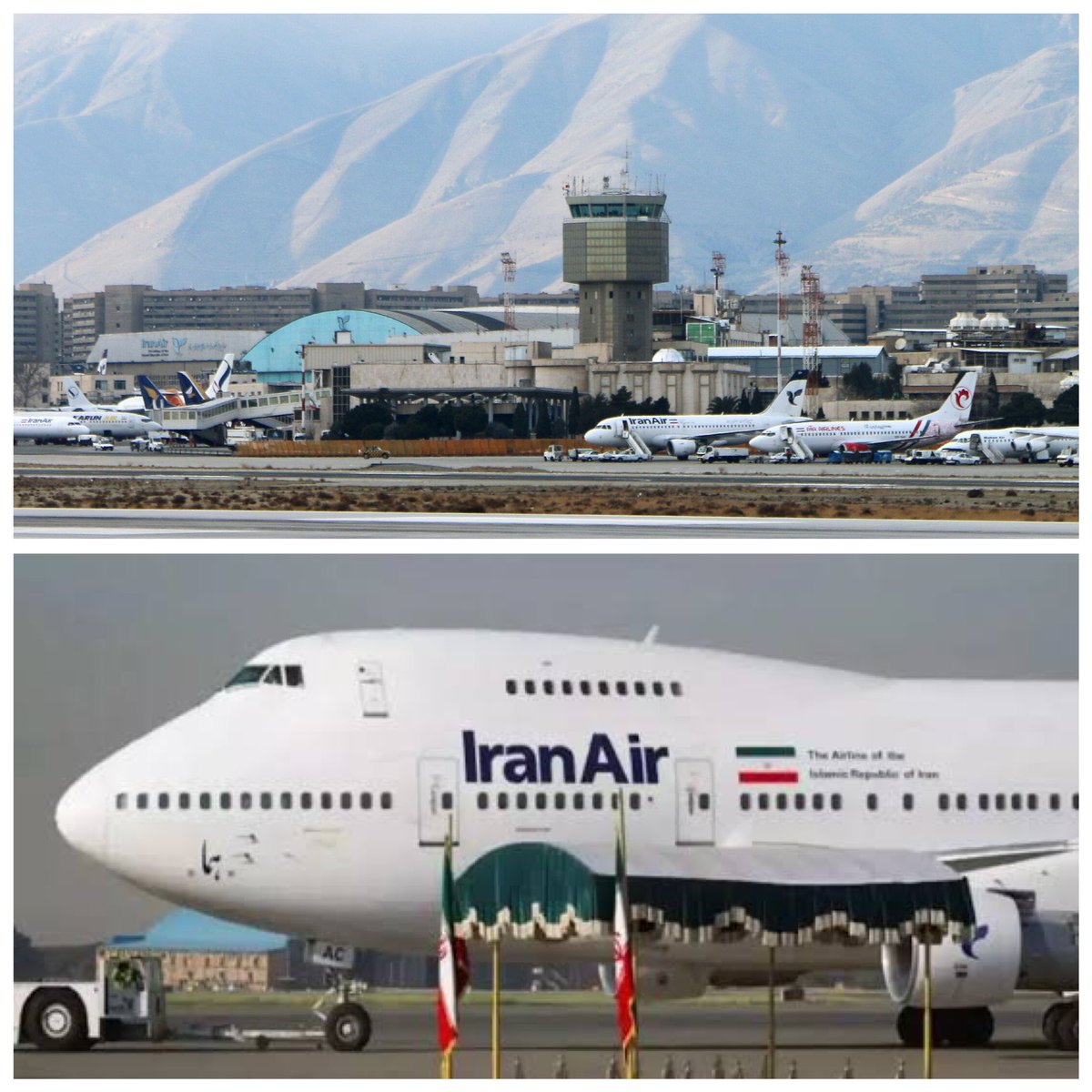 RyanRozbiani's tweet photo. Iran has begun evacuating civilian aircrafts from Mehrabad Airport, Tehran today.

They are preparing tor the attacks. https://t.co/jCORNBXrJs