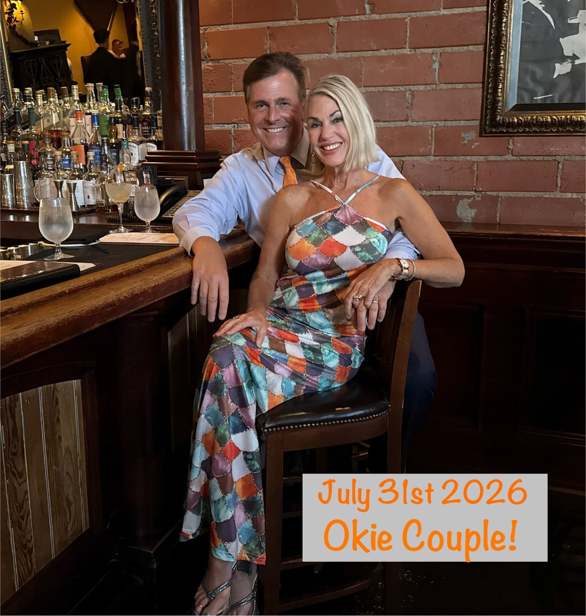 MikeMorganKFOR's tweet photo. As we pass from 40 to 41 years, THANK YOU for being our Okie Friends! Marla traded in her stethoscope and scrubs and I traded in my shorts for a tie! HAHA #OklahomaCouple #Cherokee #MIOMarla #OkieERNurse #Oklahoma #Bristow 7.31.26 https://t.co/zcJ55Vsjsi