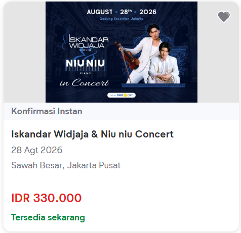tiket's tweet photo. Kalau playlist kamu belakangan ini mulai diisi musik instrumental atau klasik, yuk nikmati malam spesial bersama Iskandar Widjaja &amp; Niu Niu yang siap menghadirkan pengalaman konser yang elegan dan intimate 💙

Beli tiketnya di https://t.co/AT2gGfPEm8!
https://t.co/m2FuggeLkb https://t.co/ssrLdYzw4a
