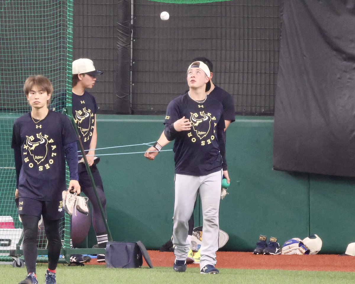 itmargtn's tweet photo. 2回目のキャッチボール、軽めではあったけどきっちり確認して🧢をふんわり乗せ直してそのまま上がっていきました

＃吉田輝星
2026.07.31    ベルーナドーム https://t.co/gvx5OBM8uk