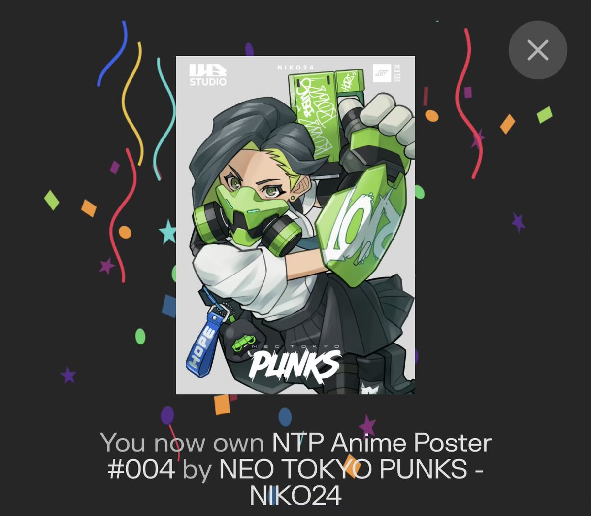 sugitch50's tweet photo. 第4弾もガッチリキャッチですYo!🔥
#NeoTokyoPunks https://t.co/mRGTsMql27