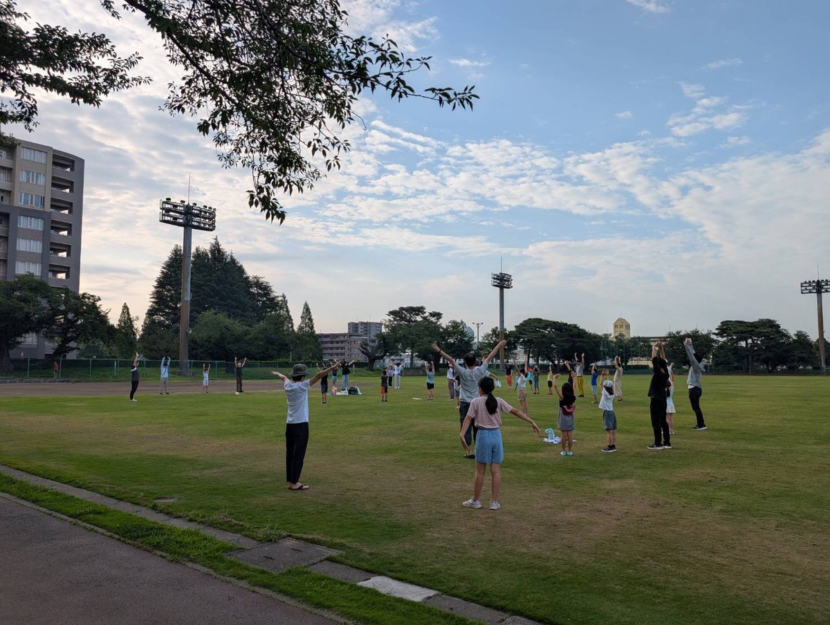 aobaishikawa's tweet photo. 7月21日~23日 6:30~
石川運動グラウンドでラジオ体操を実施しました。
各日、子ども24~30人が参加しました。 https://t.co/58as0JvdXn