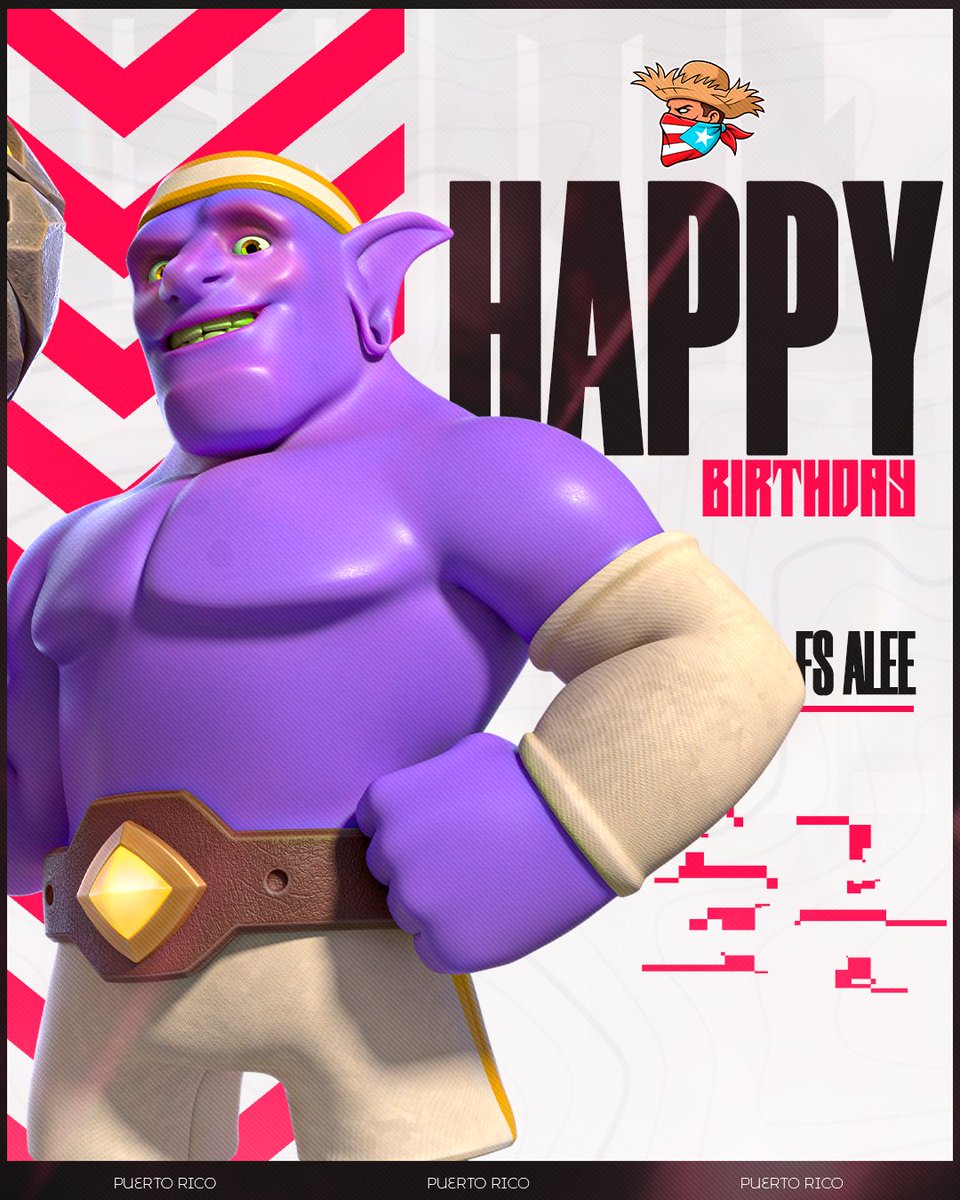 Seleccion_PUR's tweet photo. 🎉 ¡Feliz cumpleaños! 🎂🎮

Hoy celebramos a uno de los guerreros que defiende los colores de Puerto Rico en la arena. 🇵🇷👑

@fsaleecr te deseamos un año lleno de salud, éxitos y muchas victorias, tanto dentro como fuera de Clash Royale.

¡Que la pases de maravilla! 🥳🎈💙 https://t.co/Na5n85Oy37