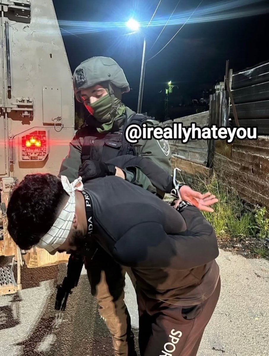 EyeonPalestine's tweet photo. Ongoing crime and documented violations: Occupation soldiers continue to post selfie photos with blindfolded Palestinian detainees, as part of a systematic phenomenon documented daily by human rights monitoring platforms. https://t.co/Vq3Q7C17B1