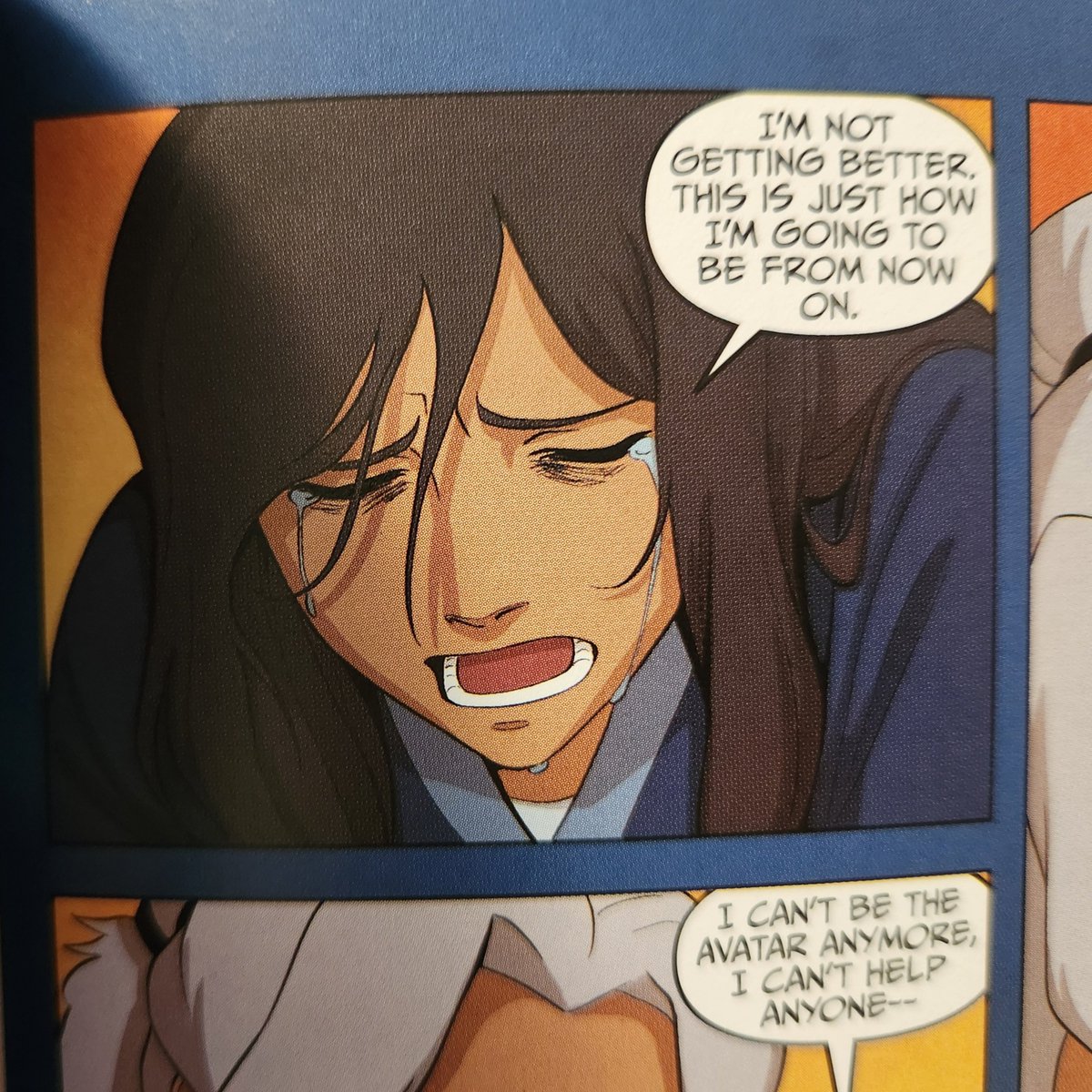 TheDeadpoolian's tweet photo. Reading the new Legend of Korra comic (the Kya focused one) and it's already breaking my heart. 😭 https://t.co/Zy6aXIZKn8