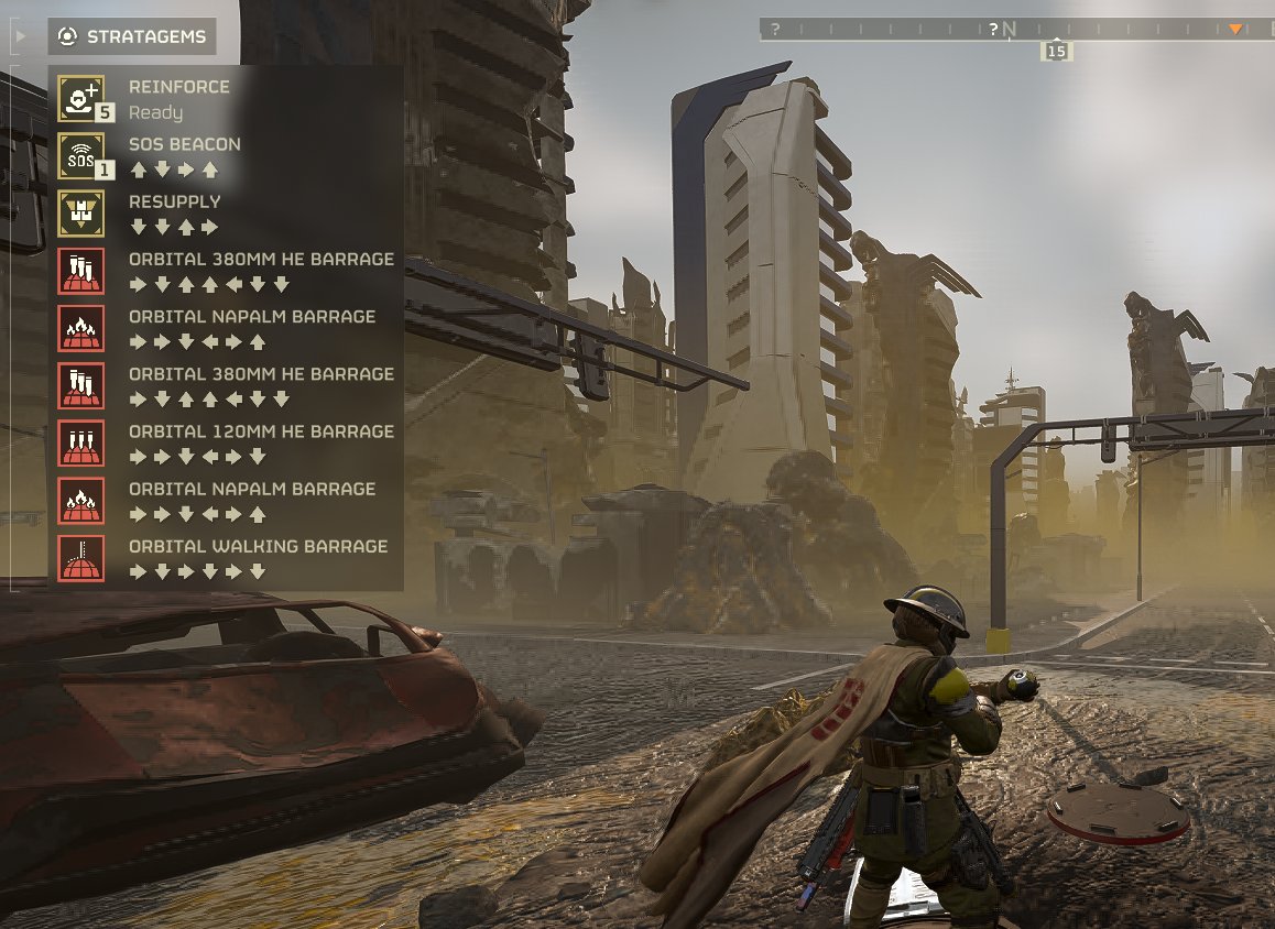 Helldivers_NOW's tweet photo. Yo guys, check out my strategem loadout. Does it bang? https://t.co/iTBgDUNiFi