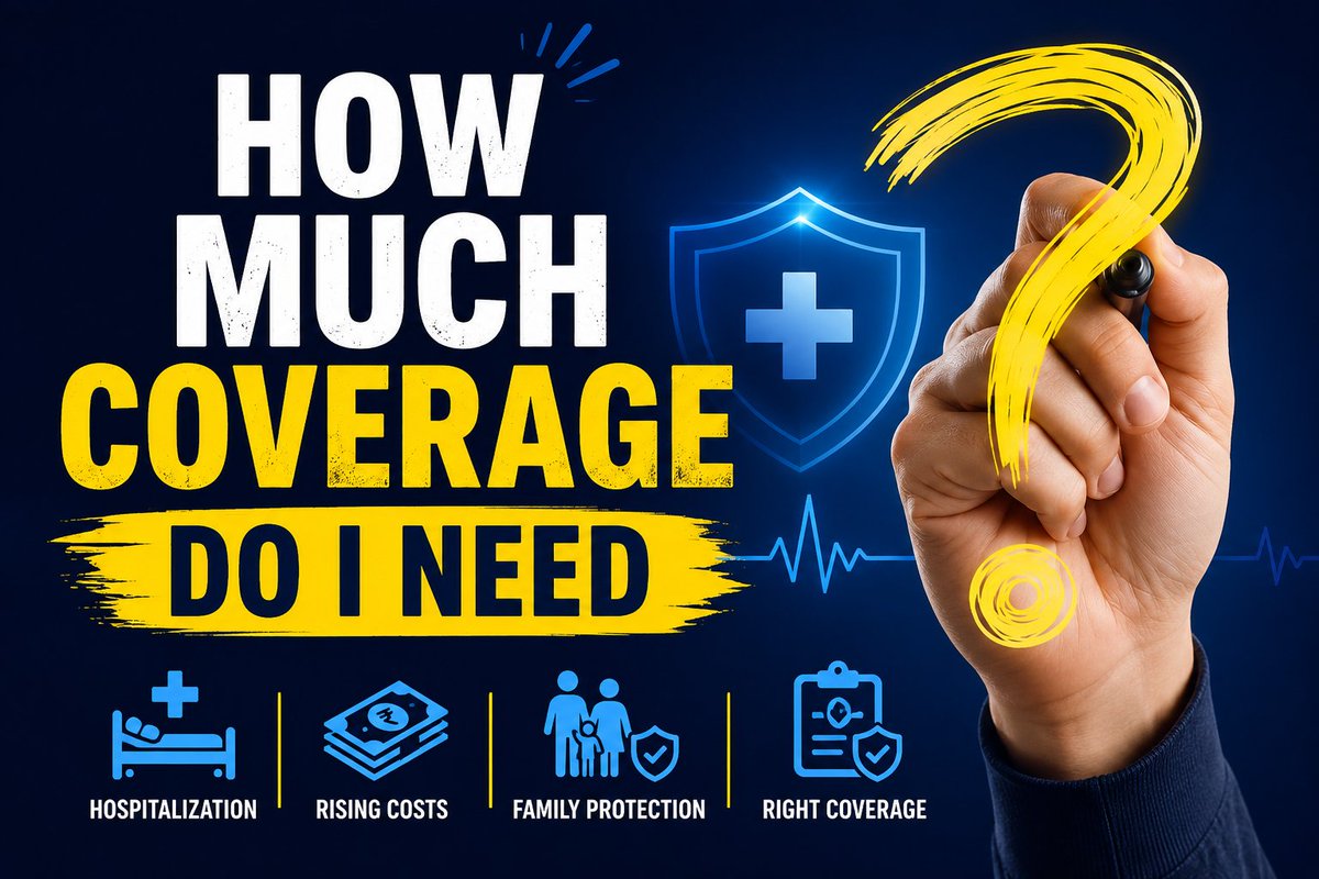 NIKHILLJHA's tweet photo. 🚨Health Insurance- How much coverage is enough?

India's medical inflation is at a staggering 14%
The cost of treatment is doubling every 5 years

How much cover is enough?🤔🤔
🩺5L
🩺10L
🩺25L
Can u enhance your cover with a super top-up?

A thread🧵on how much cover u should have & how to build it?👇