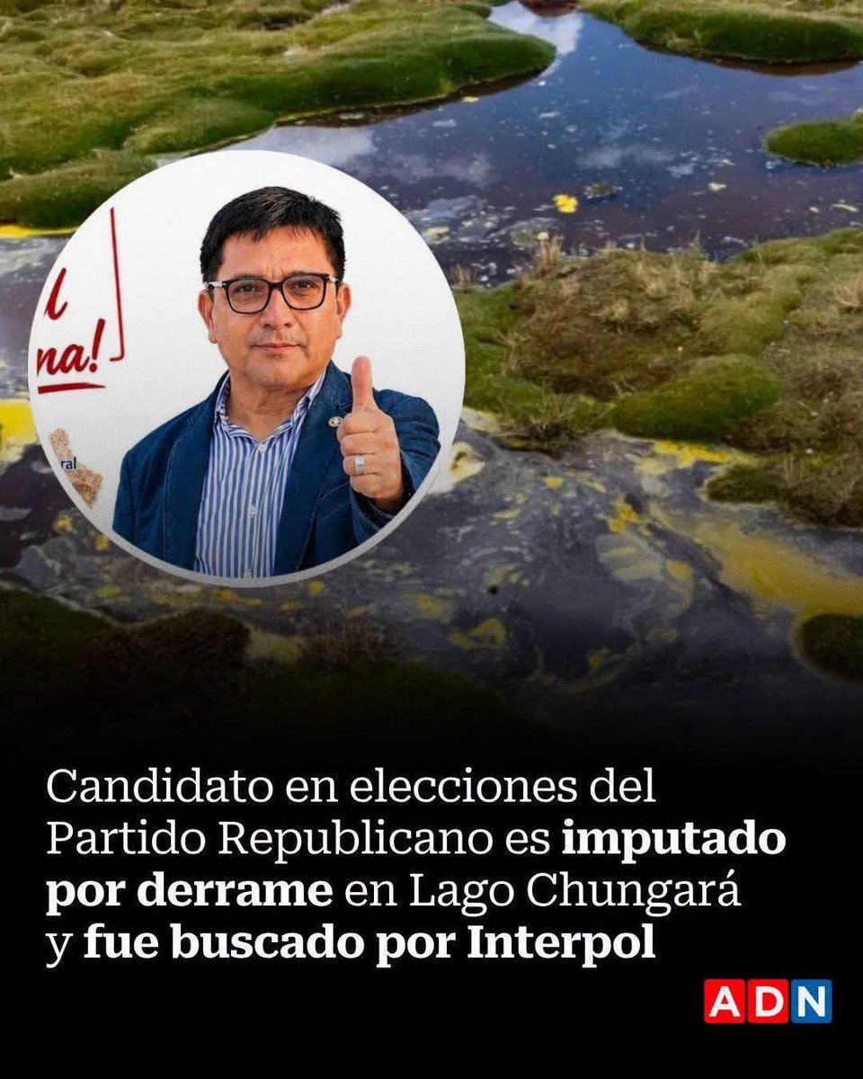 Academica2021's tweet photo. Alerta!
Luis Araya Valdecchy, Republicano de Arica imputado por contaminar  con 25.000 litros de aceite el Lago Chungará 
Silencio total del @PRChile y la prensa empresarial 
@CNNChile
@meganoticiascl @T13 @chvnoticias @24HorasTVN https://t.co/iGREmayJ5f