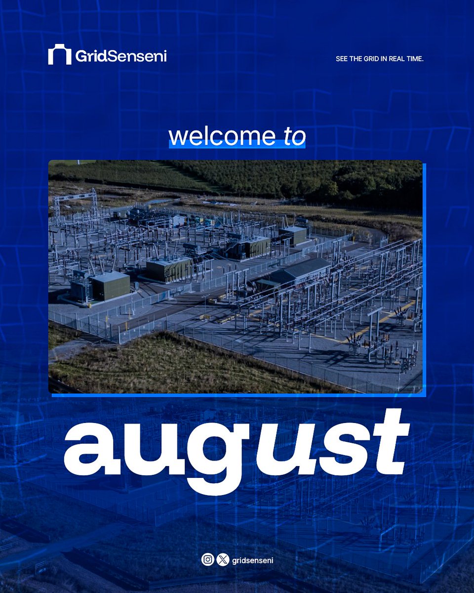 GridSenseni's tweet photo. August is here. ⚡

This month, we're taking another step forward.
Join the movement.

#GridSenseni https://t.co/m7dcmPdP9h