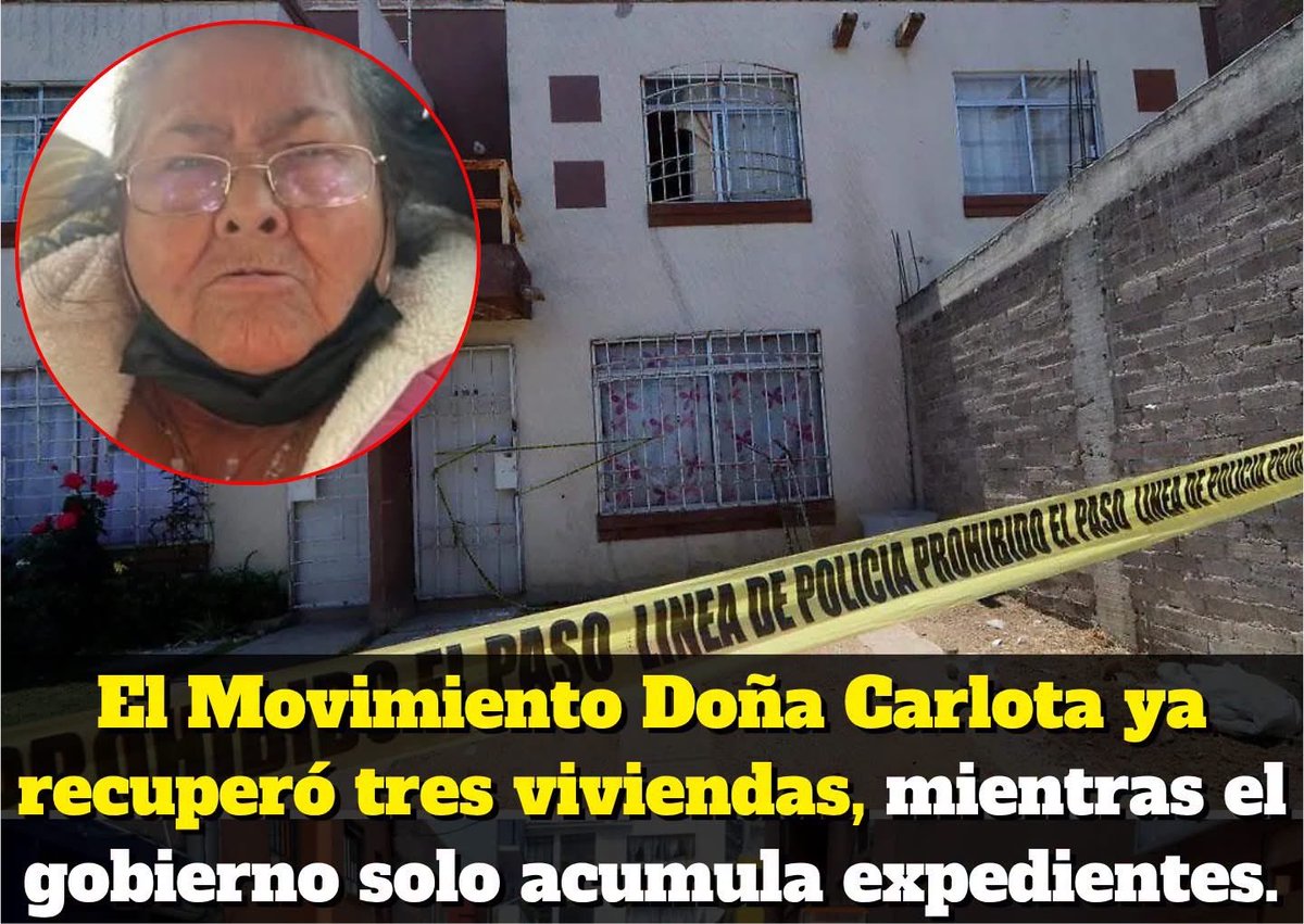 VigiaCiudadano7's tweet photo. 🔴Lo que comenzó tras el polémico caso de Doña Carlota en Chalco ahora se convirtió en un movimiento que busca ayudar legalmente a personas que denuncian haber sido despojadas de sus hogares.

El llamado Movimiento Doña Carlota, impulsado por el abogado Arturo Santana Alfaro, hijo de Carlota, asegura que ya consiguió la restitución de tres viviendas a sus legítimos propietarios.

Además, brinda orientación jurídica a familias que afirman haber perdido sus casas mientras enfrentaban denuncias interminables, expedientes estancados y autoridades que parecían más preocupadas por el papeleo que por defender su patrimonio.

Resulta indignante que un movimiento nacido de una tragedia esté haciendo lo que muchas víctimas aseguran no encontrar en las instituciones: escucharlas, explicarles qué hacer y acompañarlas para intentar recuperar lo que les pertenece.

Mientras algunos propietarios pasan meses o incluso años demostrando que su propia casa es suya, el Movimiento Doña Carlota promete convertir la indignación en acciones legales.

El mensaje ya retumba en todo el país: Cuando el gobierno abandona a las víctimas del despojo, son los propios ciudadanos quienes terminan organizándose para defender su patrimonio.

Doña Carlota se convirtió en símbolo de un problema que las autoridades dejaron crecer. Ahora, el movimiento que lleva su nombre busca que ninguna familia tenga que llegar al límite para ser escuchada.
#Alerta #despojo #CDMX #mexico