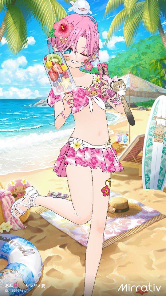 _mi__32's tweet photo. 夢のようなかわいい夏！かわいい日焼けサンリオキャラに囲まれたい！
日焼けマイメロちゃんゲットできたらめっちゃハッピー🌺

#サンリオキャラとミラティブがコラボ https://t.co/cMozJ9aExZ