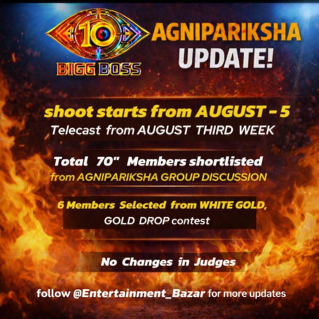 EB_zone_'s tweet photo. 🚨#Agnipariksha🔥 new Promo followed  by  #BiggBossTelugu10 Promo coming  soon!!

#BiggBossTelugu
#BiggBossTelugu9 https://t.co/1U5RsxRTaO