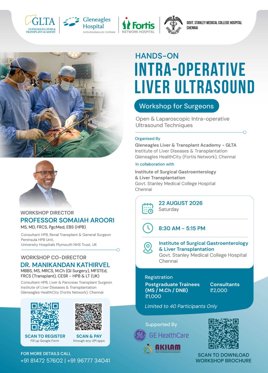 PrepMedico's tweet photo. Hands-On Intra-Op Liver US Workshop | 22 Aug | Chennai | Limited to 40 seats.
Register: https://t.co/SHrZPRCrxv
Brochure: https://t.co/ngrgN8LOa1
#LiverSurgery #SurgicalEducation #IOUS #Ultrasound #LaparoscopicSurgery #HPBSurgery #MedEd #Chennai #SurgeryWorkshop https://t.co/1ivf3DO5Bi