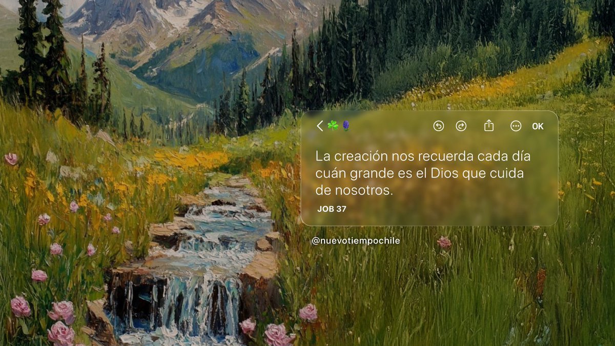 ntchile's tweet photo. 💙 La creación nos recuerda cada día cuán grande es el Dios que cuida de nosotros.

#RPSP #PrimeroDios #Job37 
 🎧 Escucha en: https://t.co/9BuwWiXDBW https://t.co/8wwVm0a6eo