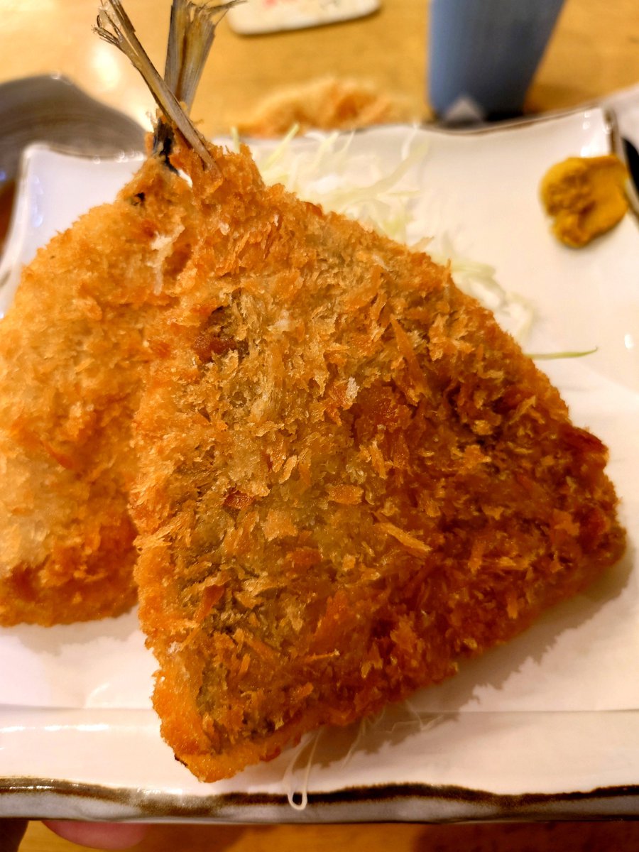 utukiryo's tweet photo. 安直だけど清水に来たので、まぐろと桜えびのかき揚げ、に、アジフライを追加
ほー、いいじゃないかいいじゃないか
お値段はそれなりにしたけど、それも含めて旅行の醍醐味 https://t.co/BkcmeZlX9u