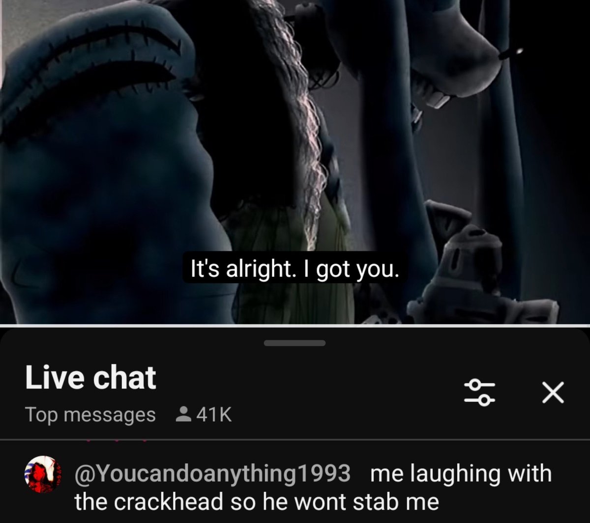 BLUUJELLLY's tweet photo. THIS ABSOLUTELY DESTROYED ME I COULDN'T TAKE THE REST SERIOUSLY BECAUSE I KEPT THINKING ABOUT IT AND LAUGHING BRO . https://t.co/6ZeFRPEEEJ