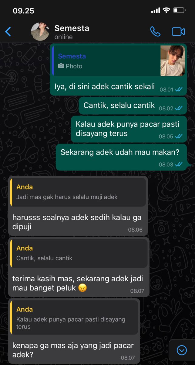 layingonmars's tweet photo. #marseongz #eomparkz few tweets au
semesta as anak tetangga dulu yang numpang tinggal di rumahnya amerta soalnya deket sama kampus. tapi kayaknya semesta ga mau dianggep adek doang deh sama mas? https://t.co/D1rGL4eGap