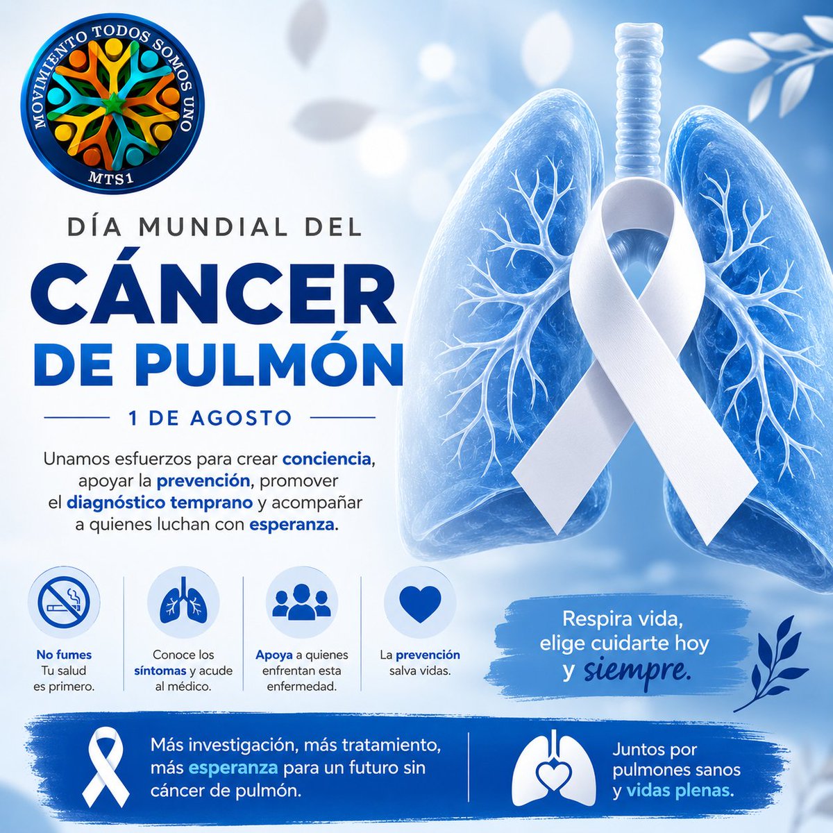 drfernandourena's tweet photo. Día Mundial del Cáncer de Pulmón

Hoy reafirmamos nuestro compromiso con la prevención, el diagnóstico temprano y el apoyo a quienes luchan contra esta enfermedad. Cuidar nuestros pulmones es cuidar la vida. ¡La detección temprana puede salvar vidas! https://t.co/MFA0lOiOsR