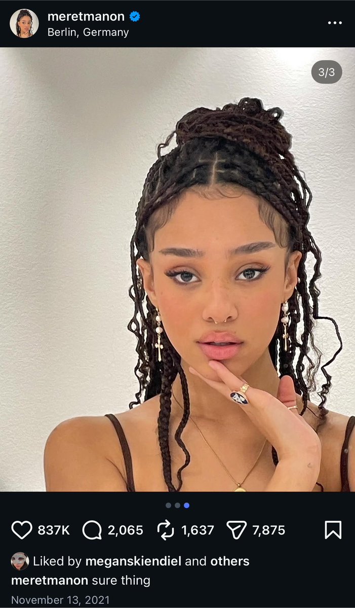 mxanonnn's tweet photo. Dream academy started in 2023 I believe and Megan was in Manon’s likes in 2021 call me crazy but I’ve seen this picture before and Megan was NOT in the likes unless I’m wrong someone tell me https://t.co/jNVeIas2sE