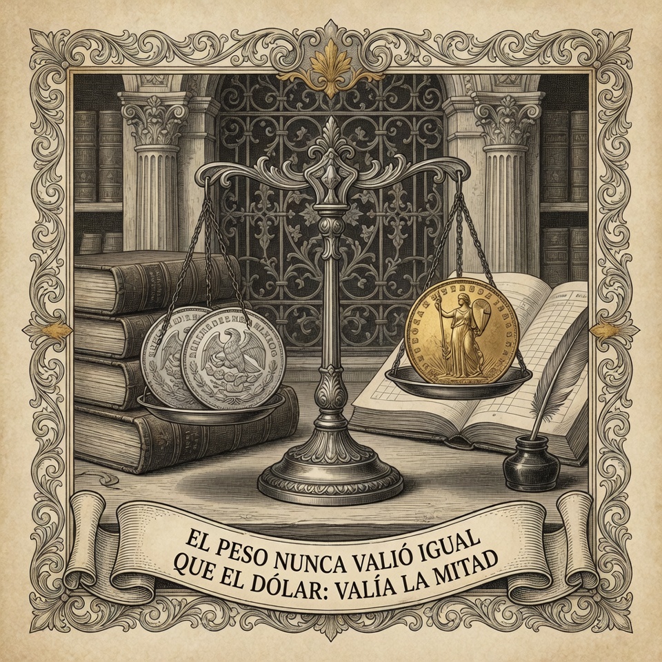 DonPorfirioDiaz's tweet photo. Seguro lo has oído: que en tiempos de don Porfirio el peso valía igual que el dólar, que era una moneda tan sólida como la estadounidense. Es un mito. Y la verdad es más interesante.

Durante casi todo el Porfiriato, el peso mexicano no fue una moneda fuerte, sino todo lo contrario. México estaba en el patrón plata: el peso era una moneda de plata. Y la plata, en los mercados del mundo, estaba perdiendo valor frente al oro, sobre todo en la década de 1890, con oscilaciones violentas. Como el dólar estaba respaldado en oro, el peso de plata se depreciaba frente a él y bailaba de forma salvaje. Para 1899, el dólar ya se cotizaba en unos 2.08 pesos. Y como buena parte de la deuda externa había que pagarla en oro, ese peso que caía volvía la deuda cada vez más pesada.

Fue entonces cuando entró el mago de las finanzas del régimen, José Yves Limantour. En 1905 impulsó una reforma monetaria que puso a México en el patrón oro, fijando el peso en 75 centigramos de oro: unos 49.85 centavos de dólar, es decir, alrededor de dos pesos por dólar. Y por fin el peso se estabilizó, y esa estabilidad se mantuvo firme el resto del Porfiriato. Aquello fue real y valioso: dio certidumbre y atrajo capital extranjero como nunca antes.

Pero fíjate bien en qué consistió esa "estabilidad". Fijar el peso en dos por uno equivalía, en realidad, a oficializar una devaluación del cincuenta por ciento respecto a la vieja paridad de plata. Y esa devaluación tuvo un costo: subió los precios, deterioró los salarios de los trabajadores y encareció lo de fuera, mientras les permitía a los extranjeros comprar empresas y tierras mexicanas a precio de remate.

Así que el "peso fuerte" del Porfiriato es una leyenda. El peso nunca fue el igual del dólar: valía más o menos la mitad, y su famosa solidez fue, en el fondo, una devaluación bien sostenida, buena para el inversionista extranjero y dura para el trabajador mexicano.

¿Cuántas veces hemos confundido la estabilidad de una moneda con la prosperidad de quienes tienen que ganarla?