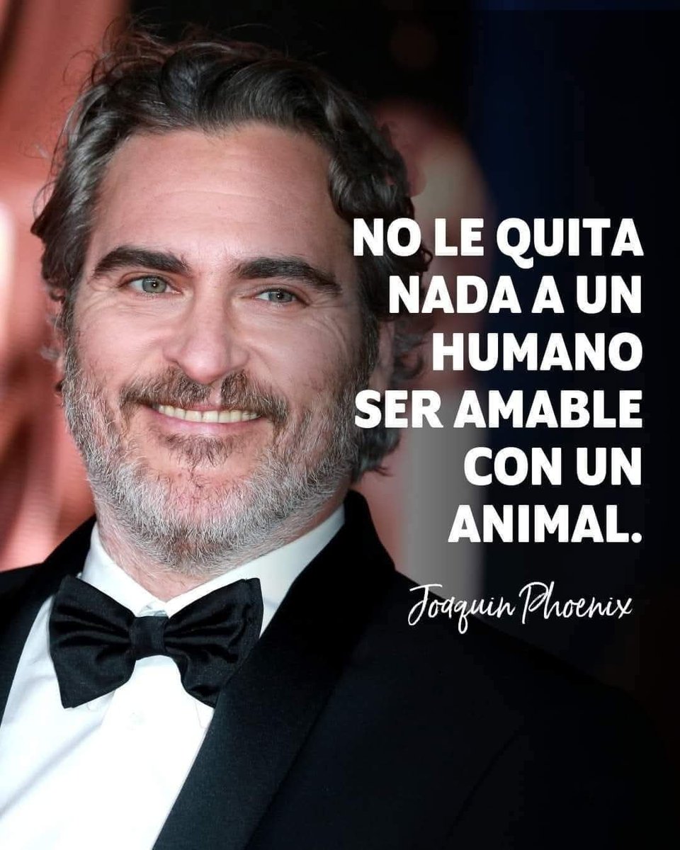 GRamirezF_D12's tweet photo. El actor Joaquín Phoenix es un defensor de los animales 
"No se le quita nada a ningún ser humano ser amable con un animal, sin importar cuál sea su especie."
Bien por este Señor.!. 🐾🕊️💞❤️ https://t.co/h9PmTQTTsU