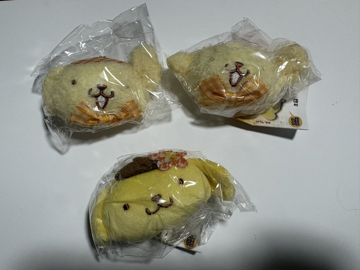 kkh_t3's tweet photo. 【交換】ポムポムプリン ぬいぐるみチャーム2 ガチャガチャ

譲：お花、チェック×2

求：おしり

大阪(心斎橋、梅田)お手渡しもしくは郵送
お気軽にお声がけください https://t.co/BaZCfMIony
