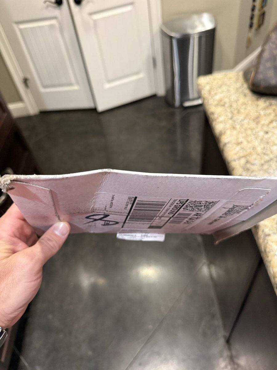 BrimhallDoug's tweet photo. @PaniniAmerica do you even care anymore?  I’ve never cashed in my reward points, I finally did, paid approximately $15 to ship it and this is what I get!   All bent to hell.   Thanks!   Appreciate you.  Anyone else have this experience?  @CardPurchaser https://t.co/uKBZgkC59r