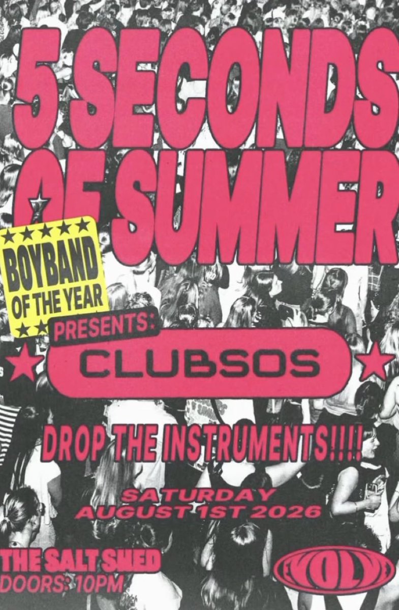 DigestEASTour's tweet photo. ⭐️ CHICAGO ⭐️

TOMORROW! INSTRUMENTS WILL BE DROPPED! FULLY EVOLVE WITH THE BOYBAND OF THE YEAR! 

CLUBSOS @ THE SALT SHED 

#ChicagoIsAStar⚾️ #EASChicago⭐️ https://t.co/ASGDkQMV6v