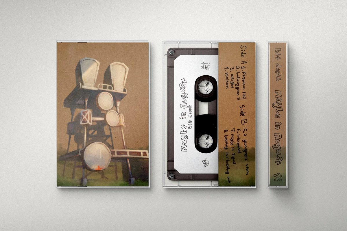 bitdepthh's tweet photo. maybe in august is out now on bandcamp!

there are a limited amount of cassettes and vinyl https://t.co/SVkE67SrP0