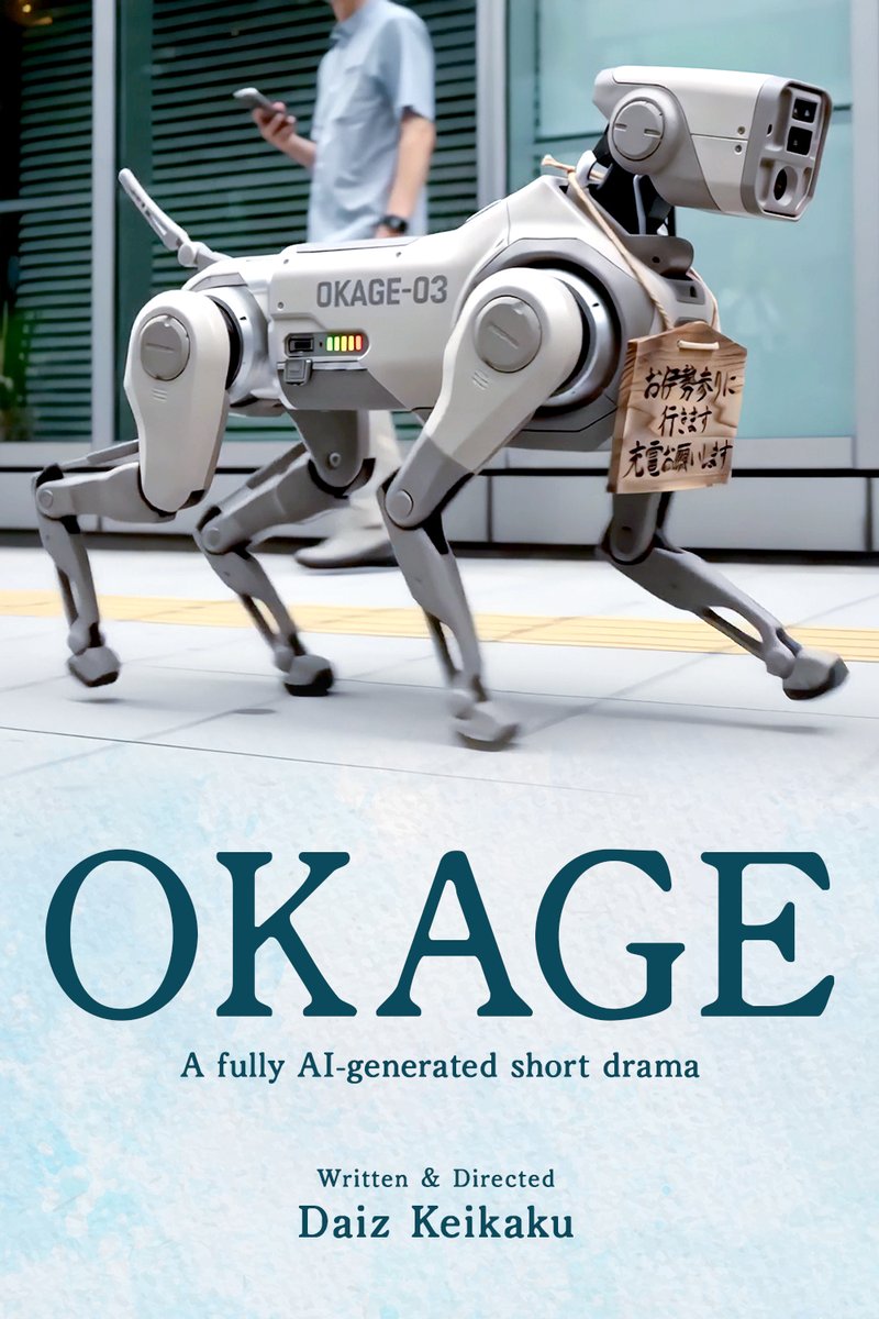 eizo_memo's tweet photo. 【ご報告】
8/2（日）開催の 東京AI映画祭（Tokyo AI Film Festival：TAFF）にて、私のAI作品『おかげ/OKAGE』がトップ8に選出されました。

虎ノ門ヒルズ「TOKYO NODE HALL」のスクリーンで作品を上映して頂けるとのことで、楽しみです！

入場は無料なので、お近くの方はぜひご来場ください（ただし事前登録制なので早めのお手続きが必要です）

▽参加登録はコチラ
https://t.co/M7VtIQMMQn

#東京AI映画祭 #TokyoAIFilmFestival
