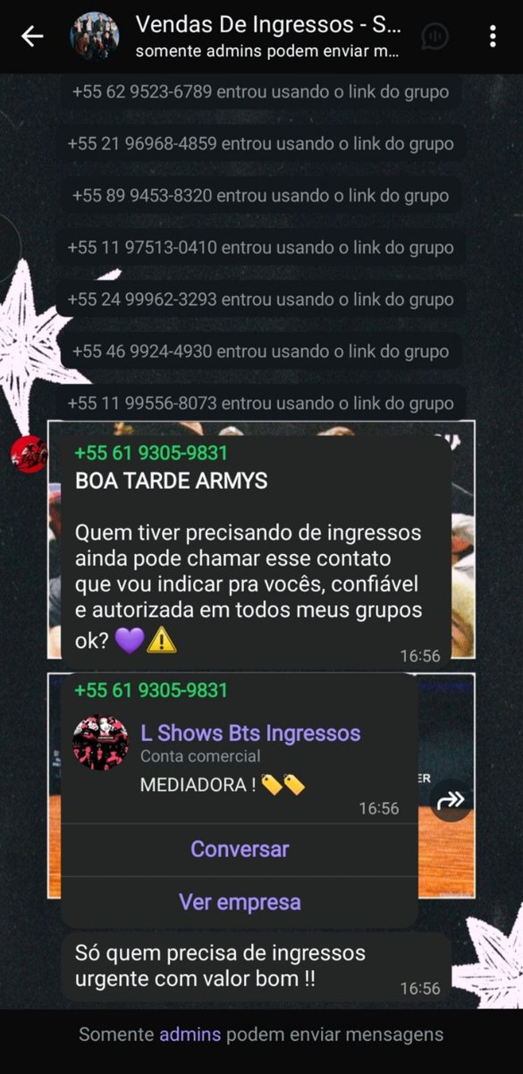 avisodegolpe's tweet photo. ⚠️ Não entrem em link de grupo que perfis estranhos postam!!

esse grupo ainda está ativo e é cheio de números de golpistas usando fotos roubadas pra passar confiança.

‼️ golpistas:

61 8253-8677
61 9305-9831
43 6948-1299
22 92550-0595
33 95402-3761
97 94539-6921
48 666 417 507 https://t.co/78gKpcIu2d