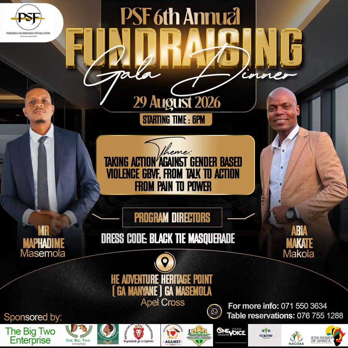 PhedishanoF's tweet photo. Program Directors for PSF 6th Annual Fundraising Gala Dinner. https://t.co/PcrsYoVD43