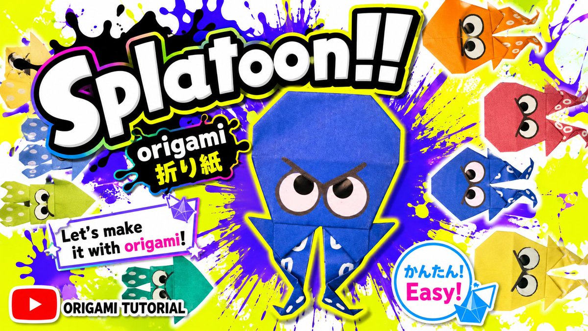 span_makoto's tweet photo. How to make a Splatoon Octo with origami! 🐙🎨
Easy step-by-step tutorial on YouTube.
Check it out and try making your own! 👇✨
​
▶https://t.co/P31OMtTv5R

#Splatoon #Splatoon3 #Octoling #SplatoonFanArt #Origami #PaperCraft #DIY #Tutorial https://t.co/8I9QmzBCgV