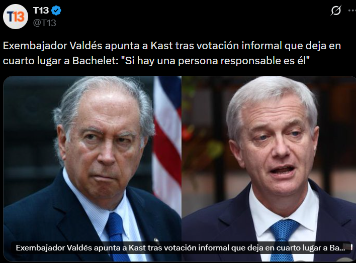 Caplevi1540's tweet photo. Resulta que según la izquierda trasnochada es culpa del presidente Kast el inminente fracaso de Bachelet en la ONU, no se suponía que era la candidata de Lula y de México? a quien le preguntó Boric cuando se dio el gustito de nombrarla candidata?

Asuman sus fracasos. https://t.co/uFX6No5mIV