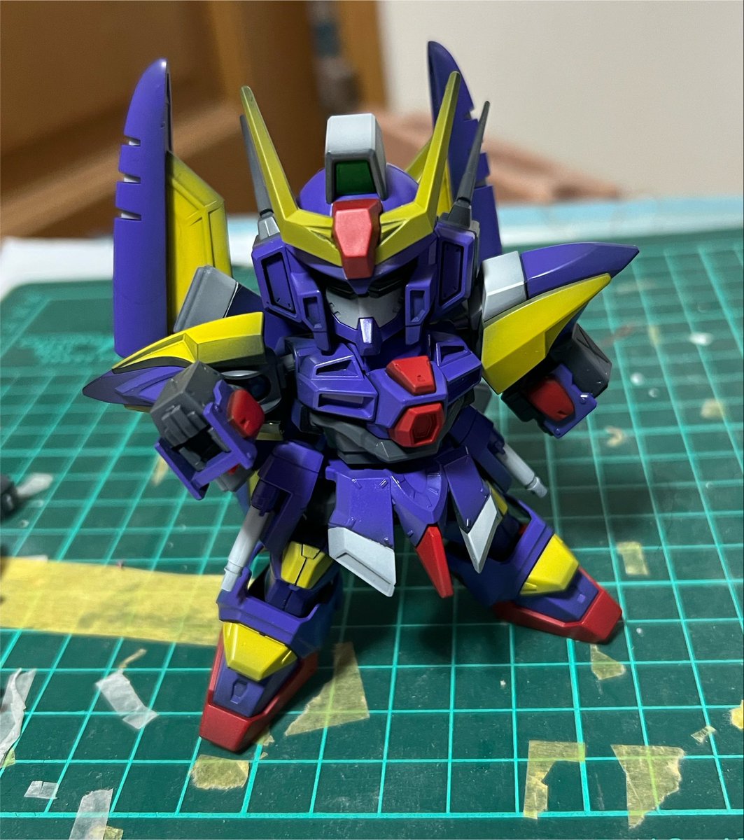 TAMY78260822's tweet photo. 引き続きトルネードガンダム製作中です。とりあえず塗装まで来ました。
 #ガンプラ好きと繋がりたい https://t.co/7eaJybYEOa