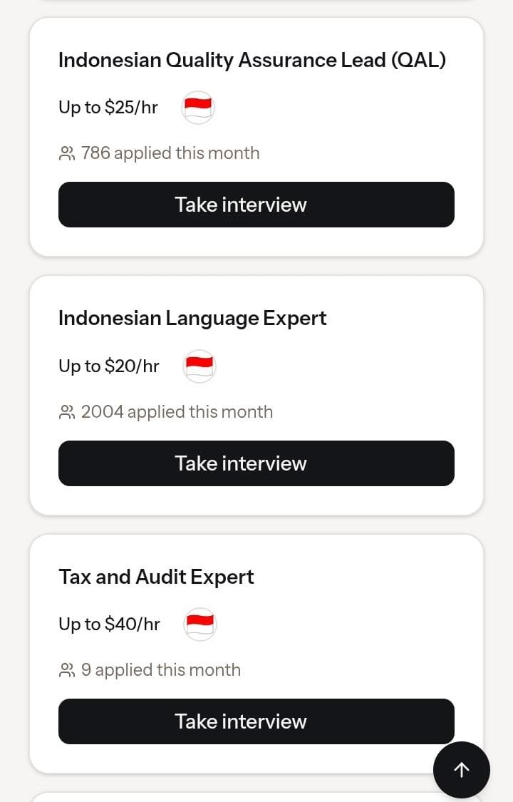 bimnttsion's tweet photo. Karena lagi banyak banget lowongan buat Indonesian di SME, tapi kalian masih takut interview ny? Coba latihan dulu pakai ChatGPT aja!!

Ni kalo kalian mau explore ada jobs apa aja di SME, mereka buka lowongan sampe 70 jobs buat indo loh! https://t.co/kh6uLFdUPC

tahapn latihan interview ny bisa seperti ini yaa:

1. Buka chat baru di ChatGPT.
2. Tempel prompt interview yang sudah kamu siapkan.
3. Kirim prompt yg aku buat di bawah.
4. Setelah ChatGPT memahami instruksinya, ketuk ikon Voice (gelombang suara) di kanan kolom chat untuk memulai percakapan suara. Fitur Voice memungkinkan percakapan dua arah secara alami. 
5. Jawab setiap pertanyaan secara lisan.
6. Setelah setiap jawaban, minta ChatGPT memberikan:
➙feedback sebagai interviewer,
➙penilaian (misalnya skala 1–10),
➙saran perbaikan,
lalu lanjut ke pertanyaan berikutnya.
7. Lanjutkan sampai interview selesai, lalu minta evaluasi keseluruhan dan peluang lolos.

Prompt:
Bertindak sebagai interviewer profesional untuk posisi Indonesia Language AI Trainer. Lakukan interview dalam bahasa Indonesia. Ajukan satu pertanyaan setiap kali, tunggu jawaban saya, lalu berikan feedback yang jujur dan spesifik mengenai isi jawaban, komunikasi, dan profesionalisme saya. Setelah itu lanjut ke pertanyaan berikutnya. Bersikaplah seperti interview sungguhan dan jangan memberikan jawaban contoh kecuali saya memintanya.

❗️Note: tinggal sesuaikan dengan posisi jobs yang kalian pilih ya (Jgn lupa semua nya full inggris)
#freelance #remote #ChatGPT