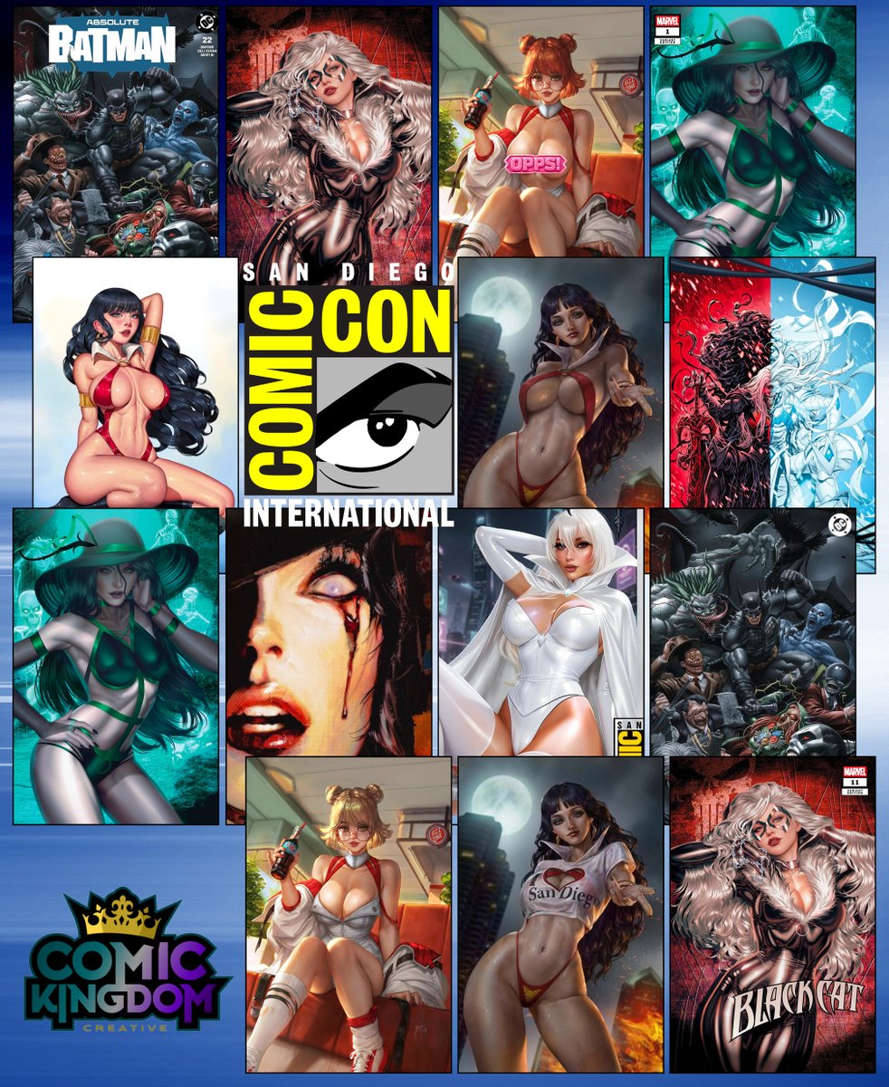 ComicKingdom_Cr's tweet photo. 💥 On Sale NOW at https://t.co/tQQ3wIAIZO!
💥 Exclusives by @SOZOMAIKA @BTG_Art #Belka @arieldiazart #IbanCoello #YAM @dravacus #FelixLeon
#comickingdomcreative #comickingdomrules #sdcc #sdccexclusives #adultcomics #sexycomics #vampirella #queeninblack #marvelswimsuit #popkill https://t.co/tKZx4soRUZ