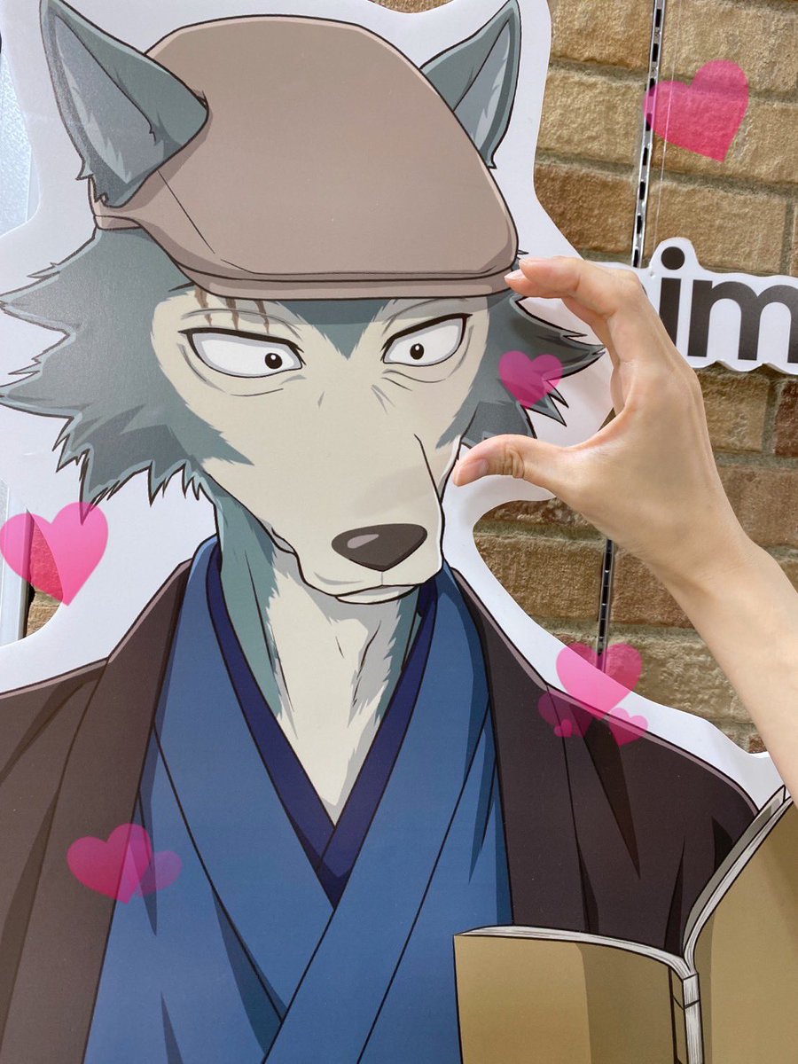 k2jk0k's tweet photo. Went to the BEASTARS pop-up! 
My husband is just too handsome for words! 🥹💓
Plus, Louis looks amazing too!✨ https://t.co/CASOsncvlB