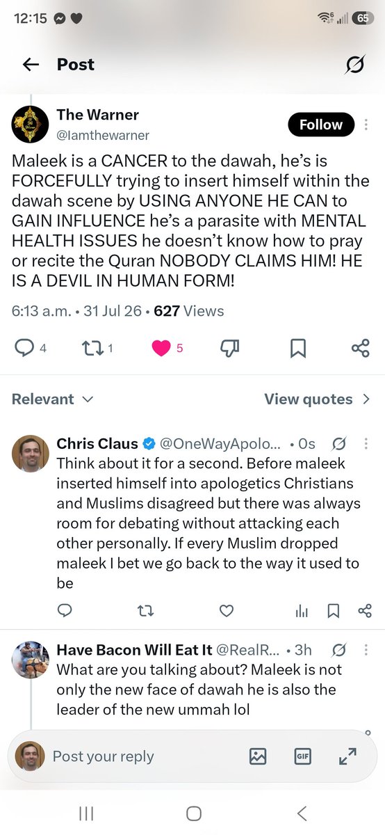 OneWayApologetc's tweet photo. Did me and @Iamthewarner just become friends??? @InspiringPhilos @Acts17David @GodLogic_GL @JaiNDoC_RL https://t.co/zs8bpziz6j